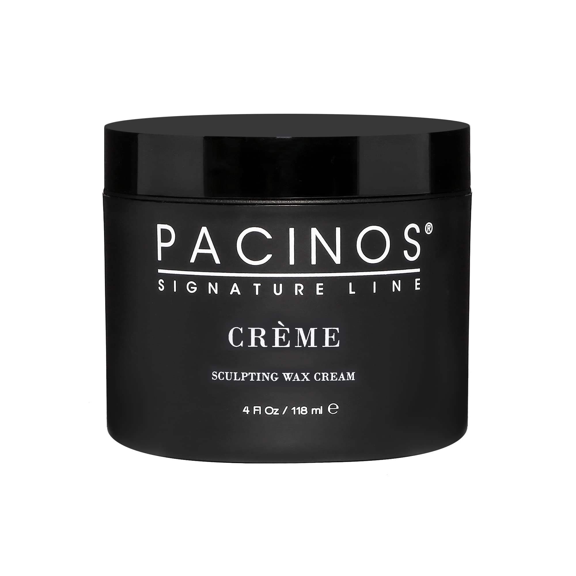 Pacinos Creme Wax Cream shows hold for natural definition.