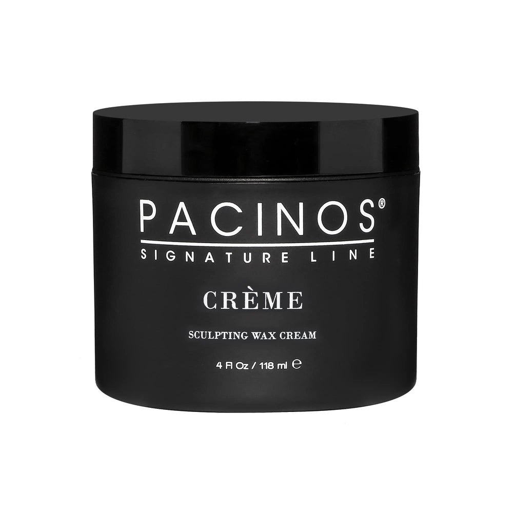 Pacinos Creme Wax Cream shows hold for natural definition.