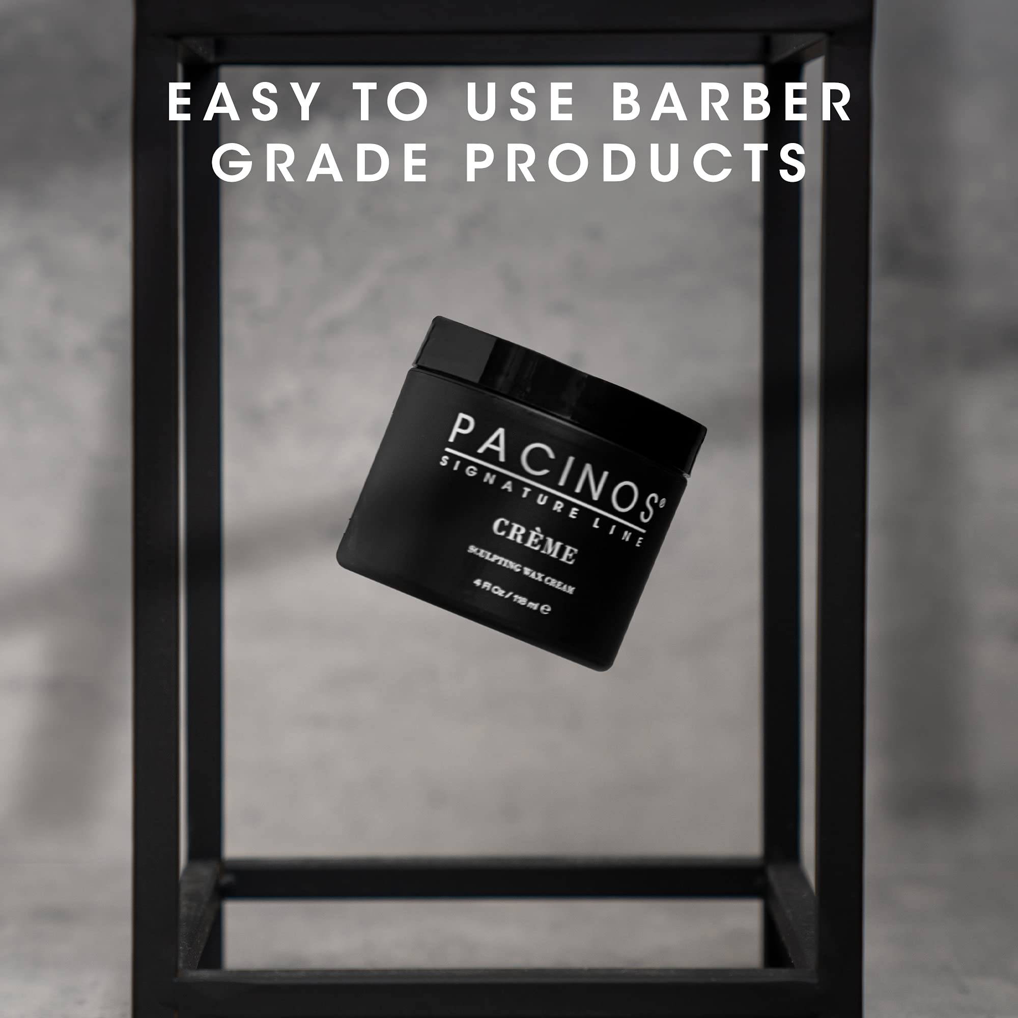 Pacinos Creme Wax Cream fo-hawk styling with structured shape.