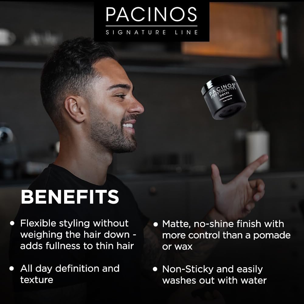 Pacinos DRYFI Pâte Matte : texture légère et volume
