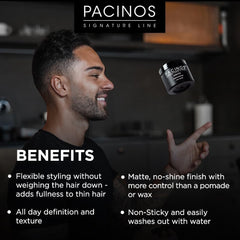 Pacinos DRYFI Pâte Matte : texture légère et volume