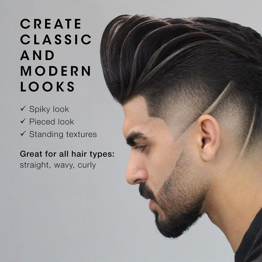 Texture-focused spray from Pacinos Freeze adds defined volume.