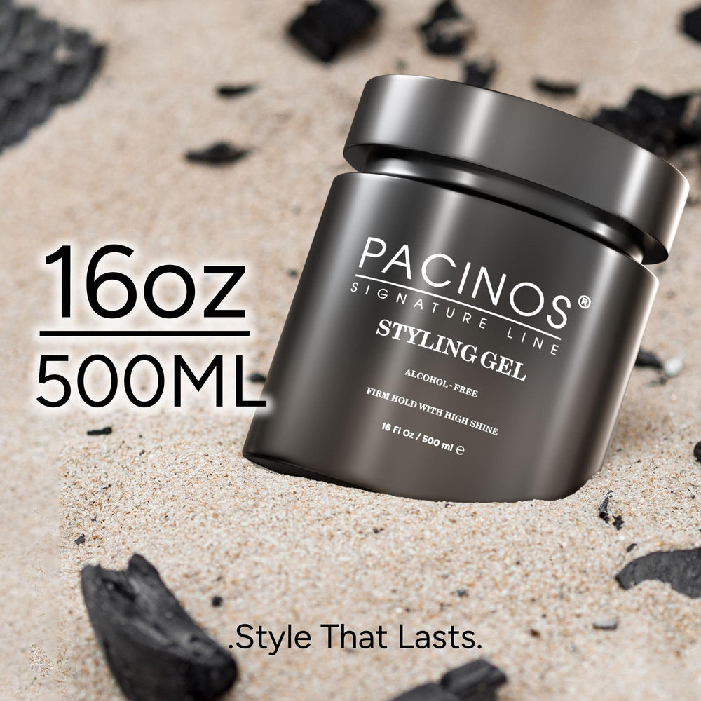 Pacinos Gel Coiffant : résultat sans résidus et rinçage simple.