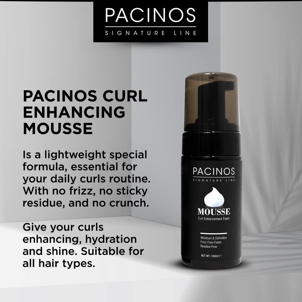 Pacinos Mousse Contrôle Frizz aide à maîtriser le frisottis au fil des heures.