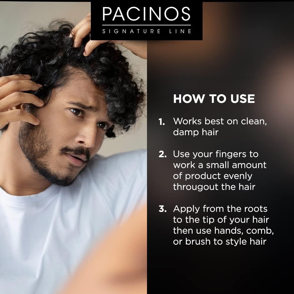 Pacinos Mousse Tenue Flexible qui maintient les boucles sans rigidité.