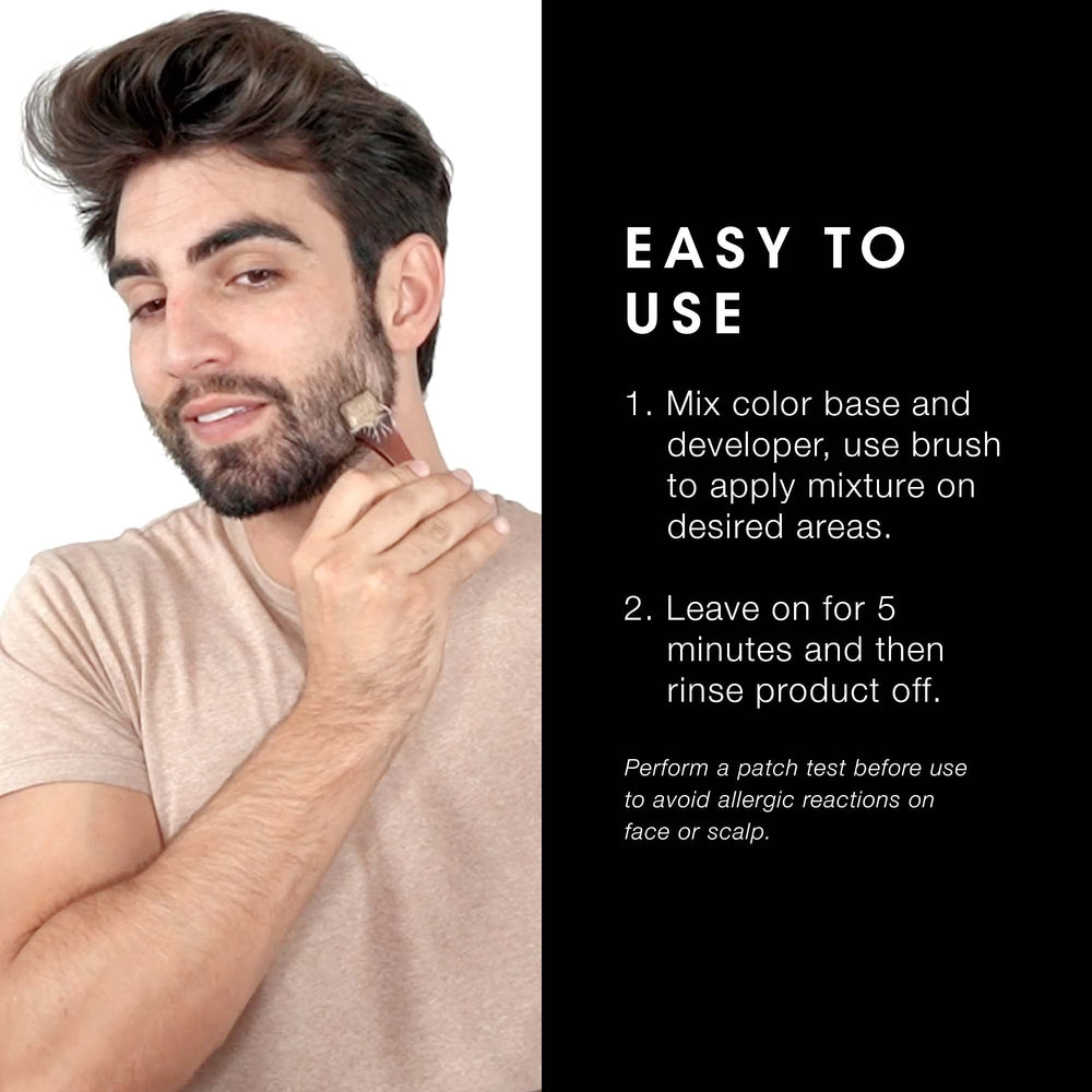 Pacinos pinceau applicateur barbe, outil précis pour coloration barbe.