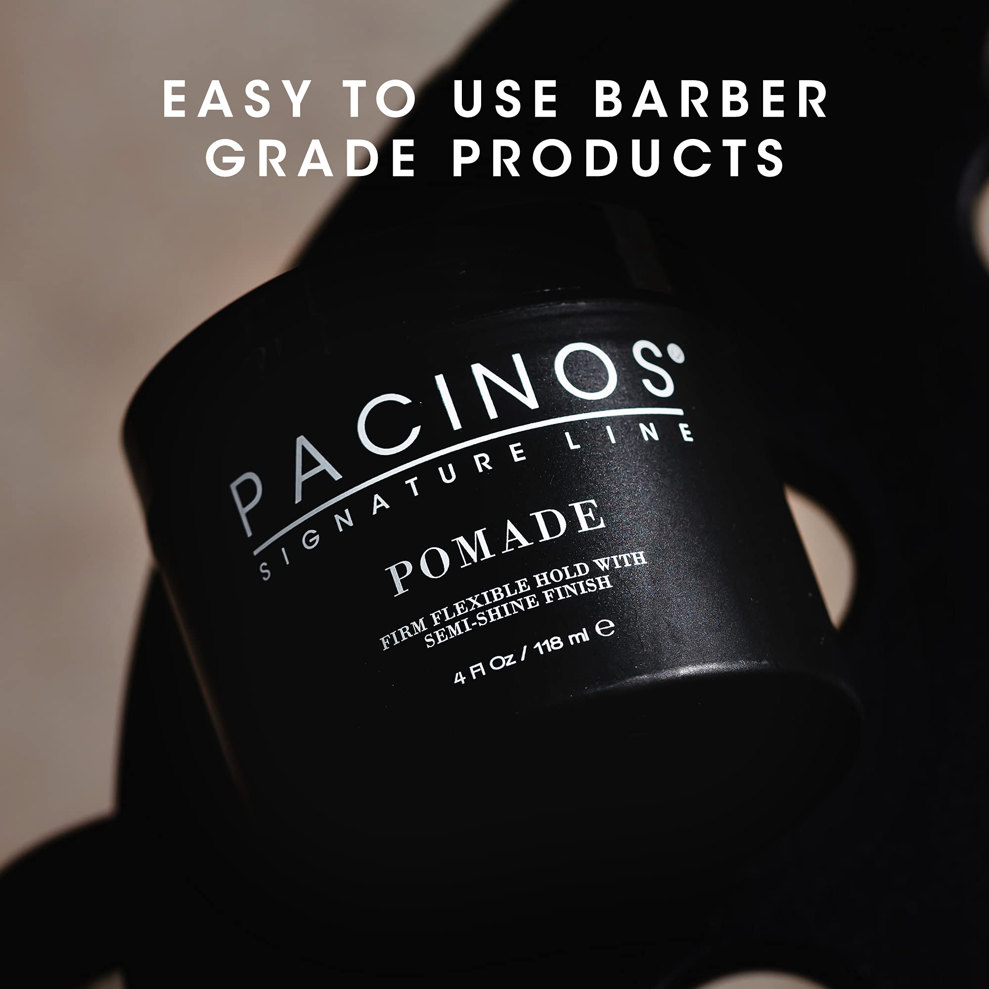 Pomade Pacinos facile à laver, sans résidu après lavage.