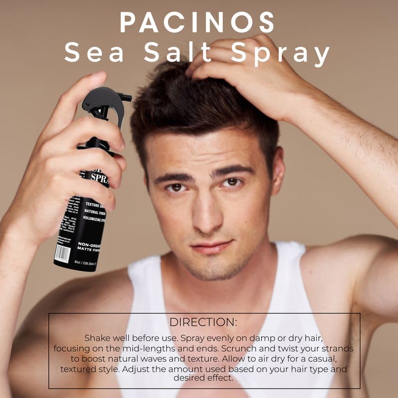 Spray Pacinos sel de mer – volume naturel et vagues définies