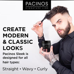 Pacinos SLEEK: cheveux moyens à longs bénéficiant d’une tenue longue durée.