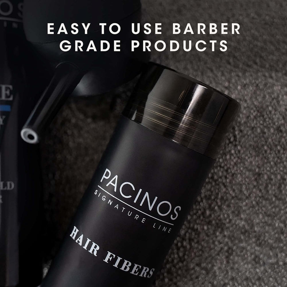 Pacinos spray fixateur fibres brun foncé, tenue longue durée.