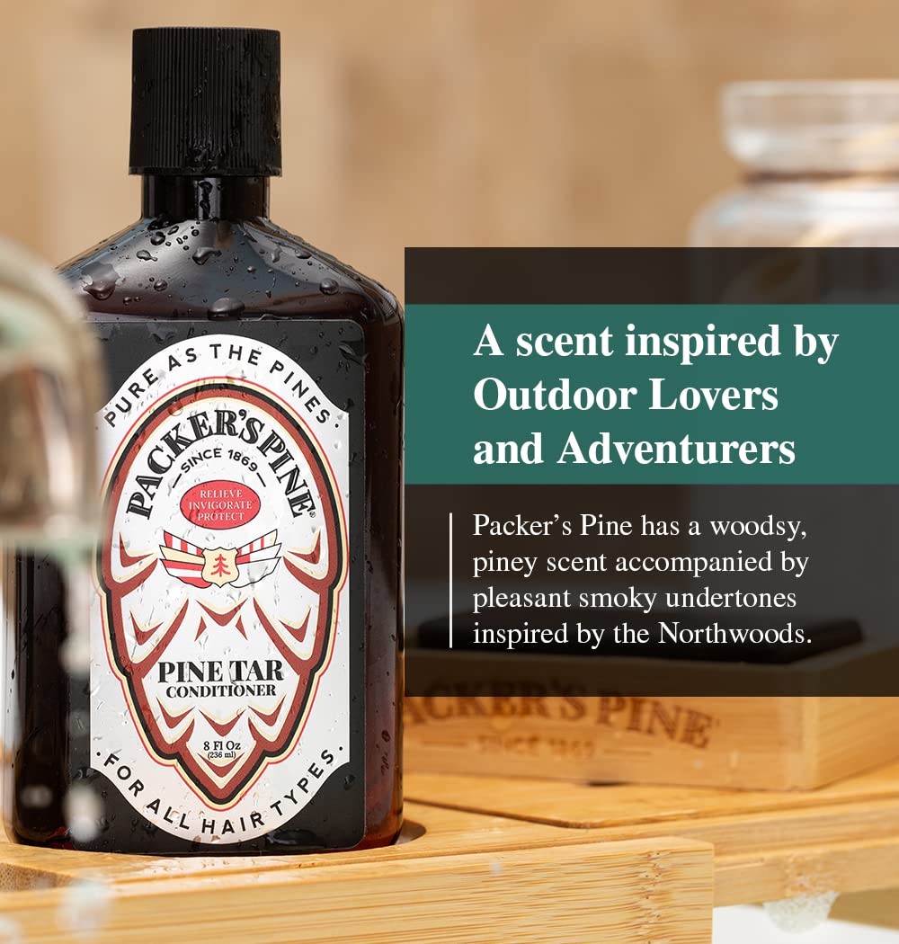 Routine quotidienne Packer's Pine Tar — préparation rapide pour cheveux propres.