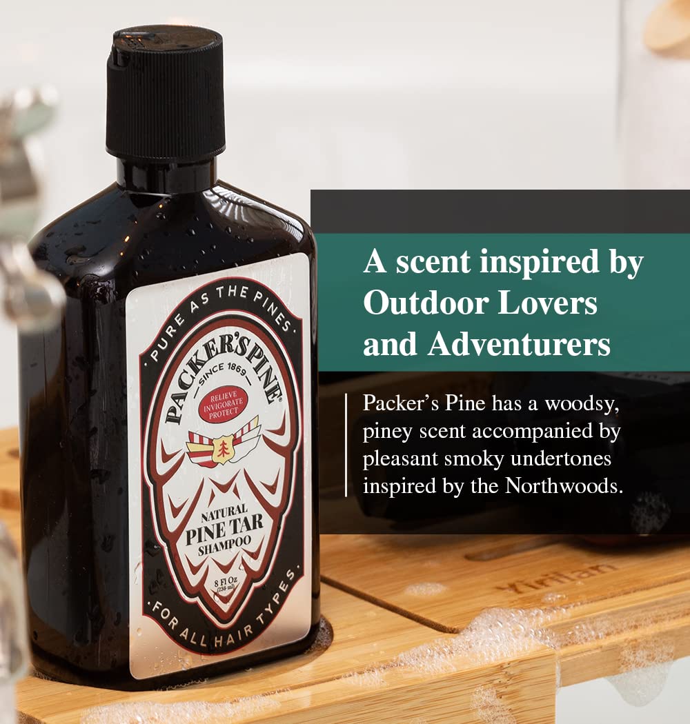 Senteur aventure Packer's Pine Tar — parfum frais évoquant la forêt.
