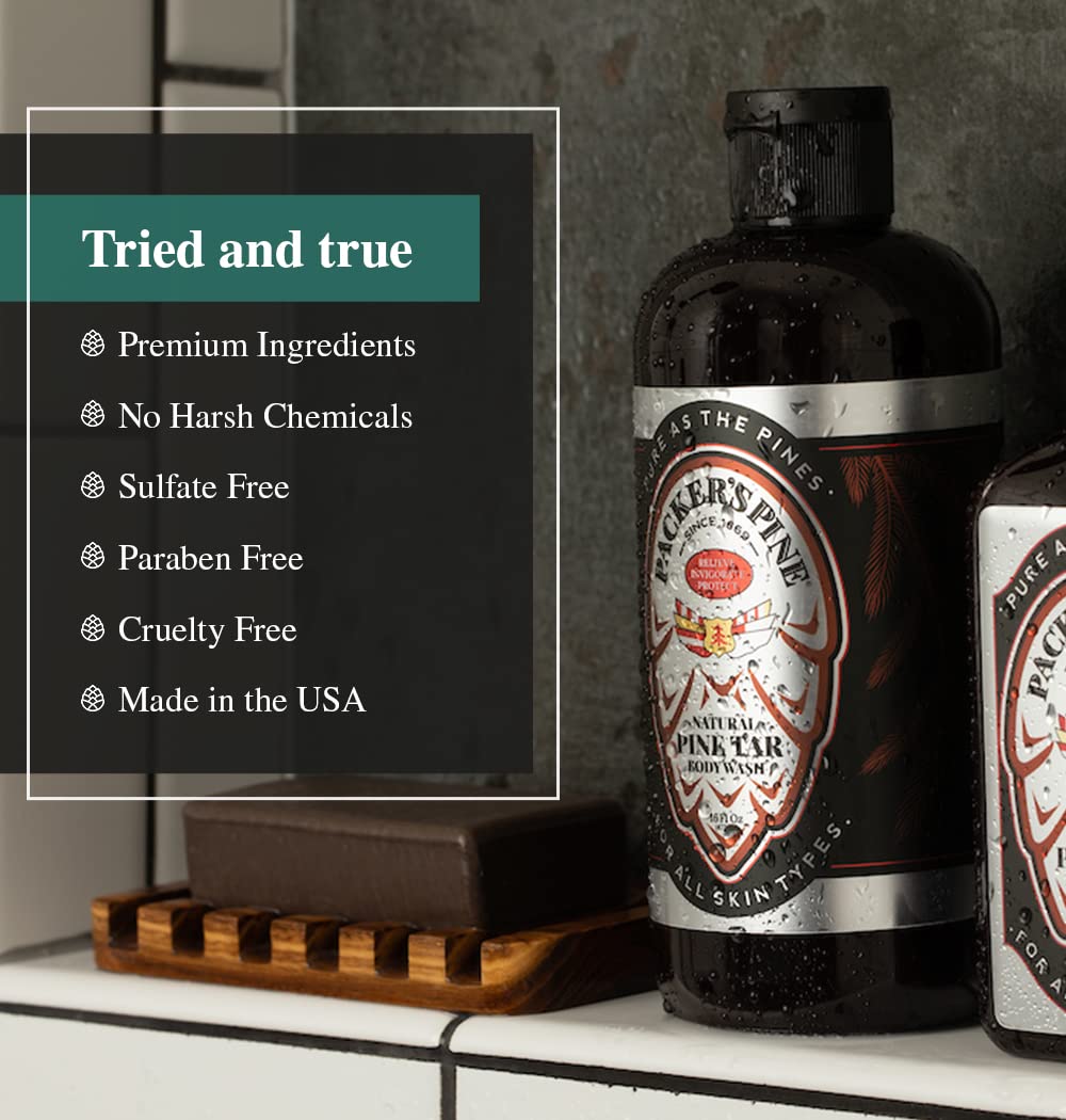 Packer's Pine Tar: mousse généreuse pour une douche rafraîchissante