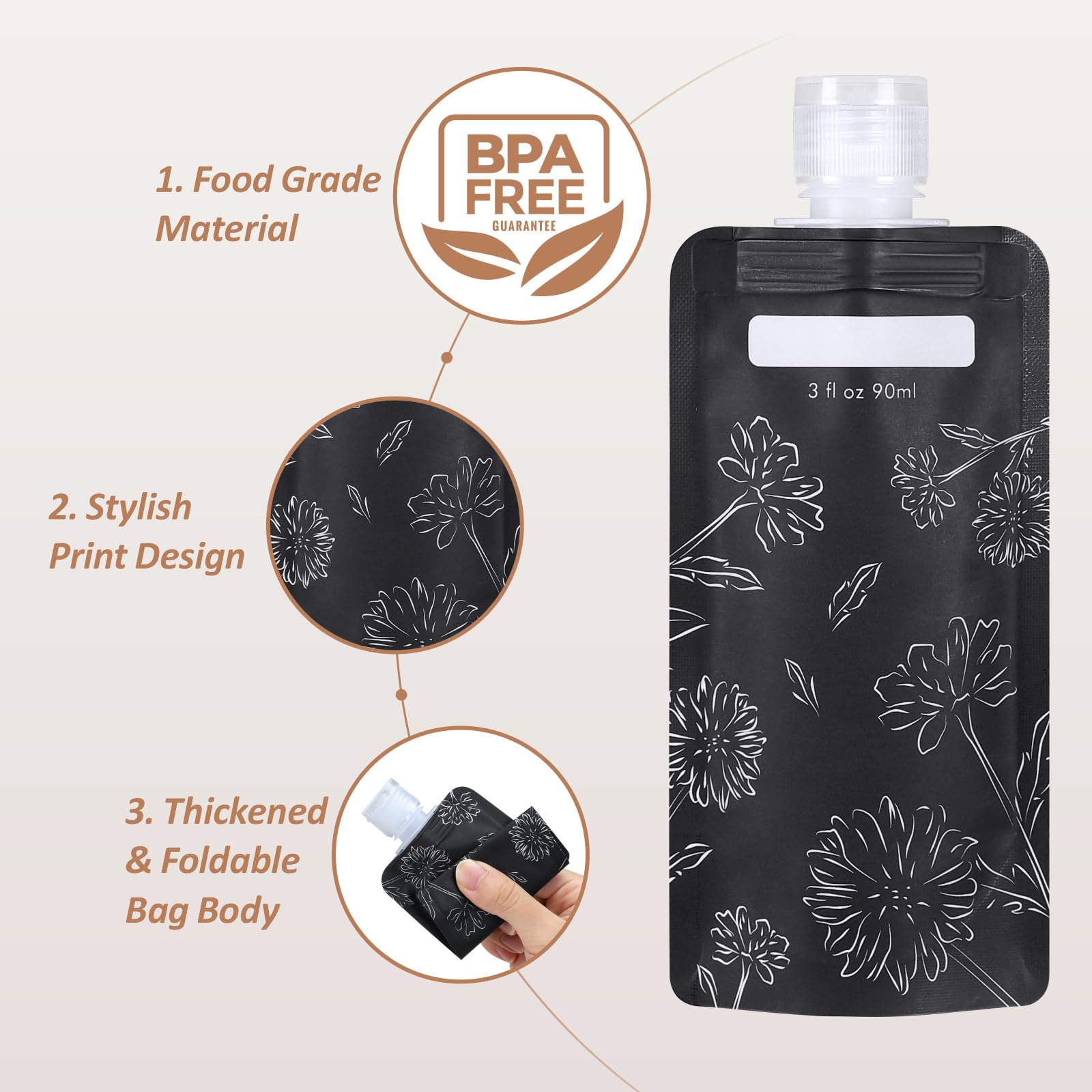 PACKISM matières sans odeur et sans BPA, voyage durable