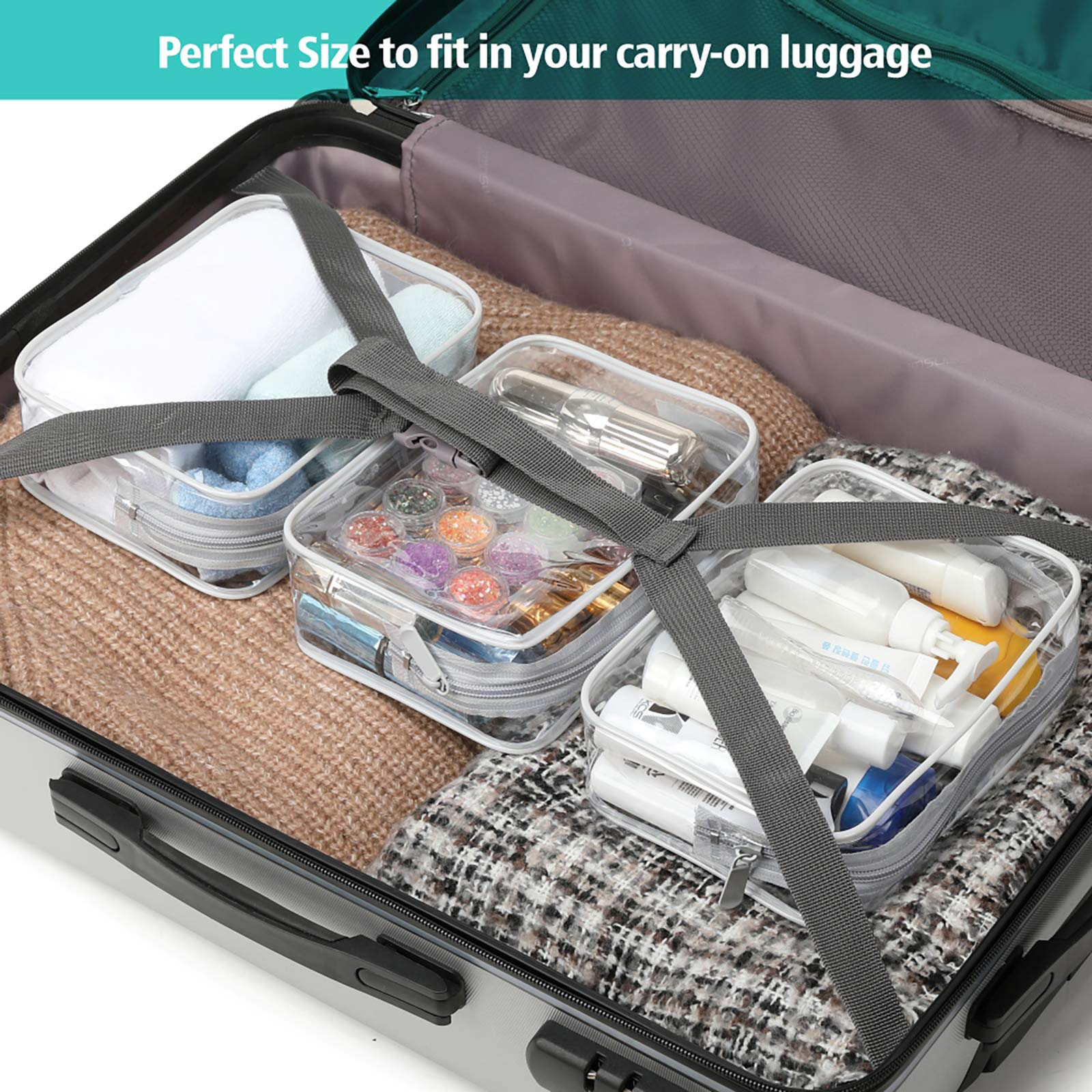 PACKISM sac maquillage léger et portable, parfait pour voyager et offrir en cadeau.