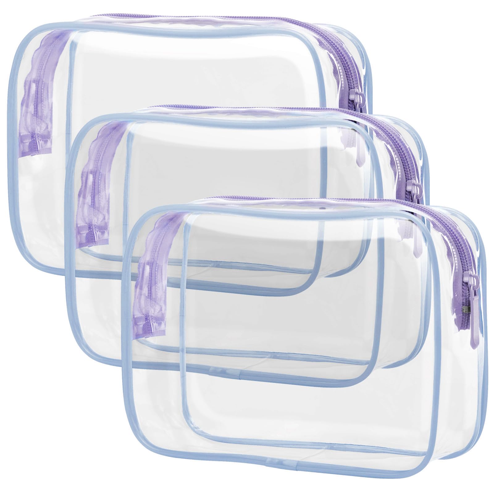PACKISM sac toilette transparent lot 3: inspection rapide en cabine