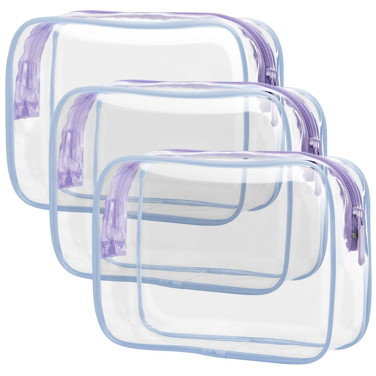 PACKISM sac toilette transparent lot 3: inspection rapide en cabine
