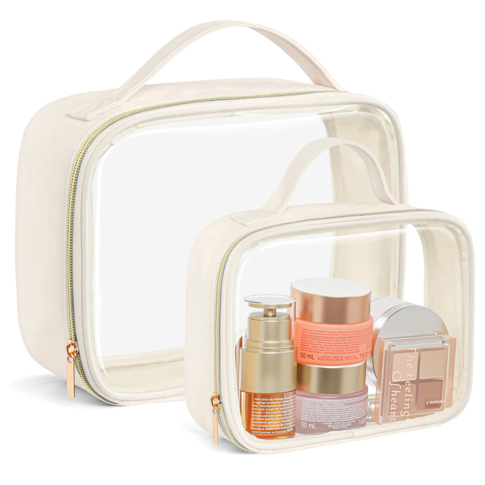 PACKISM Sac toilette transparent moyen, visibilité rapide pour le contrôle en voyage.