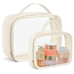 PACKISM Sac toilette transparent moyen, visibilité rapide pour le contrôle en voyage.