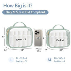 Packism trousse transparente avec anse pratique, facile à porter ou accrocher.