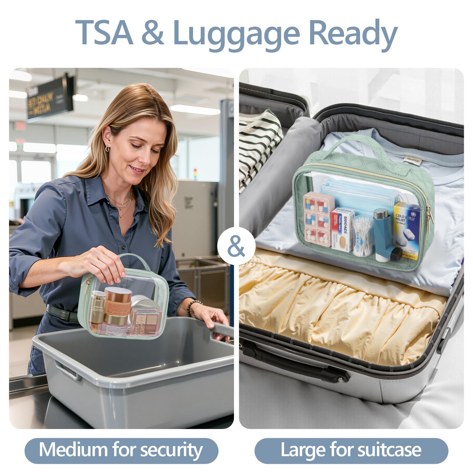 Packism grande trousse transparente pour articles volumineux lors des voyages.