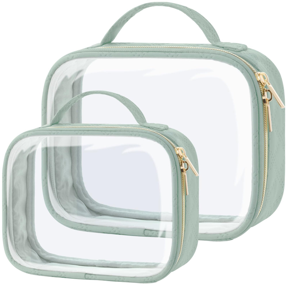 Packism trousse transparente moyenne avec ouverture 180°, accès rapide en cabine.