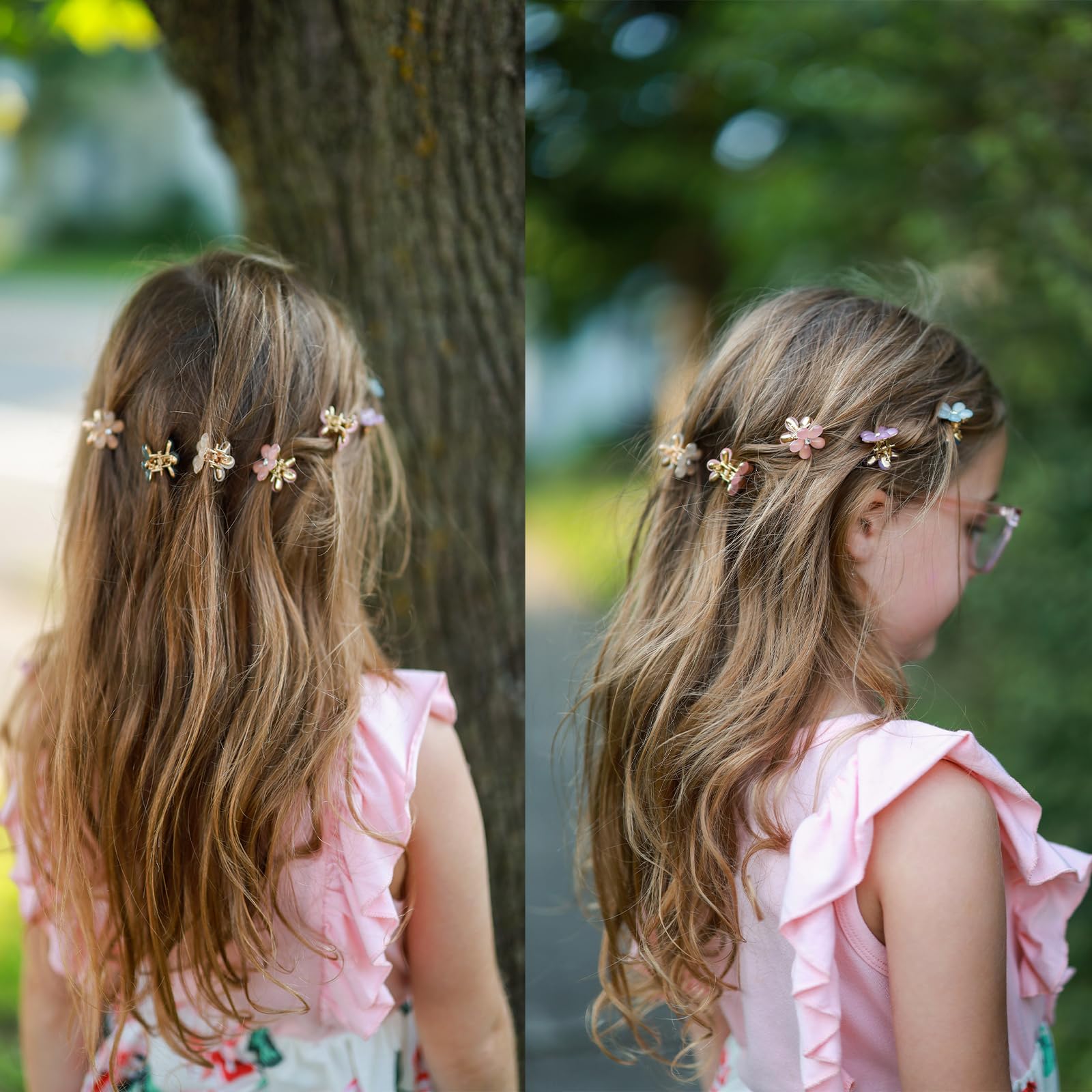 Accessoires cheveux Paderison rose cristal, facile à assortir
