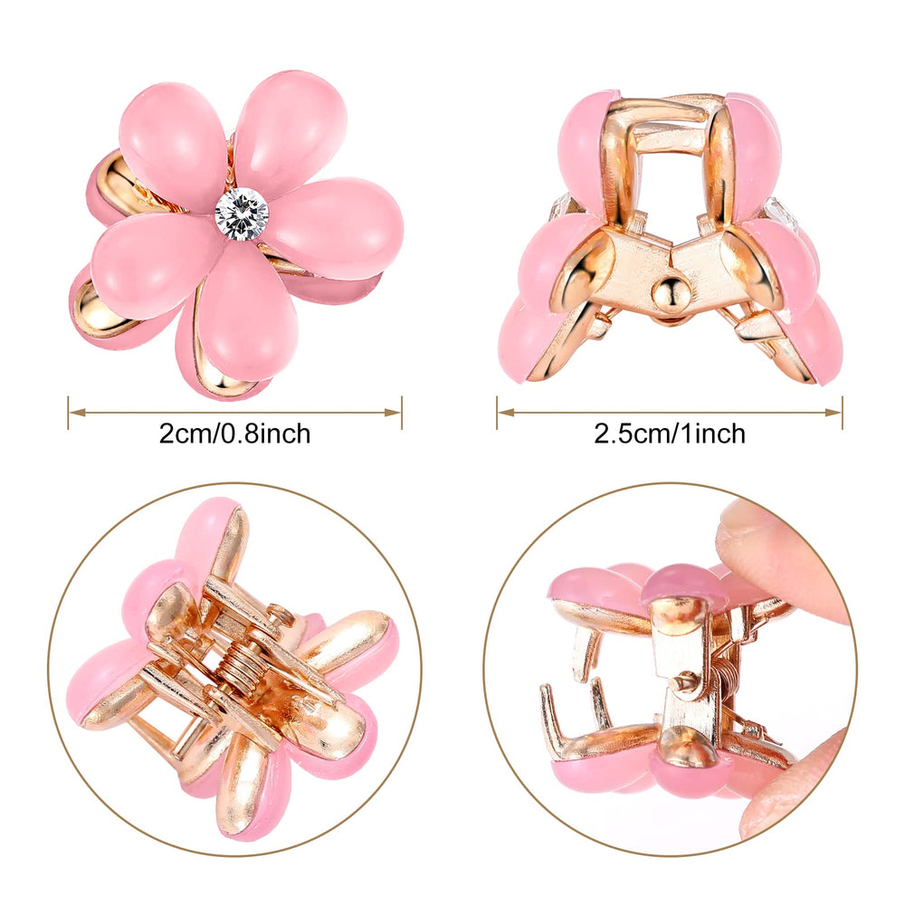 Broches Paderison cristal perle et fleur, touche délicate