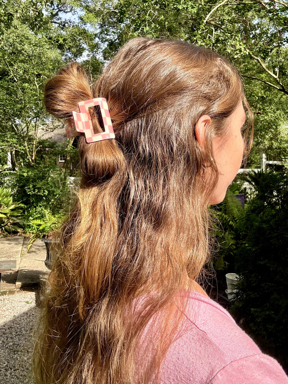 Pinces Paderison rose et blanc carreaux parfaites pour assortir une tenue