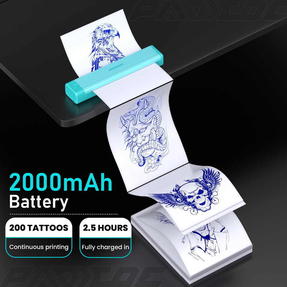 Padieoe imprimante stencil connexion bluetooth facilitant le transfert sans fil.