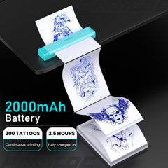 Padieoe imprimante stencil connexion bluetooth facilitant le transfert sans fil.