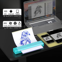 Padieoe imprimante stencil tatouage portable et légère, pratique en déplacement.