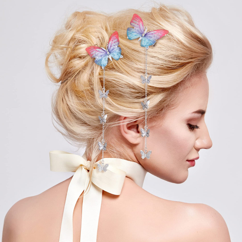 Barrette PAGOW papillon dentelle cristal, détail raffiné et lumineux