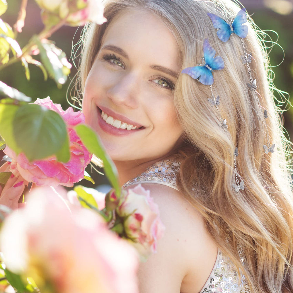 Barrette PAGOW papillon pompon rose, idéal pour assortir une tenue