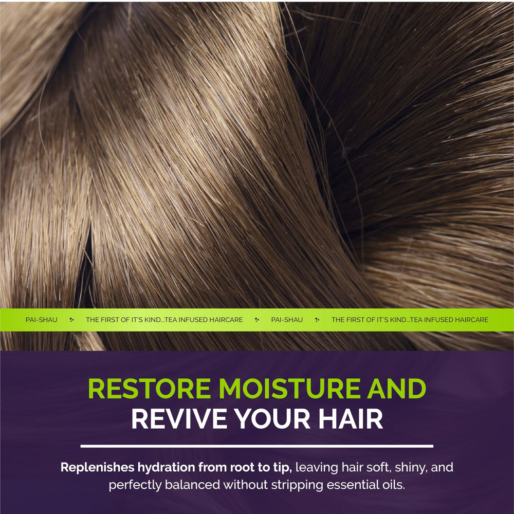 Pai-Shau complexe signature thé sur tube d’après-shampooing, prêt pour routine