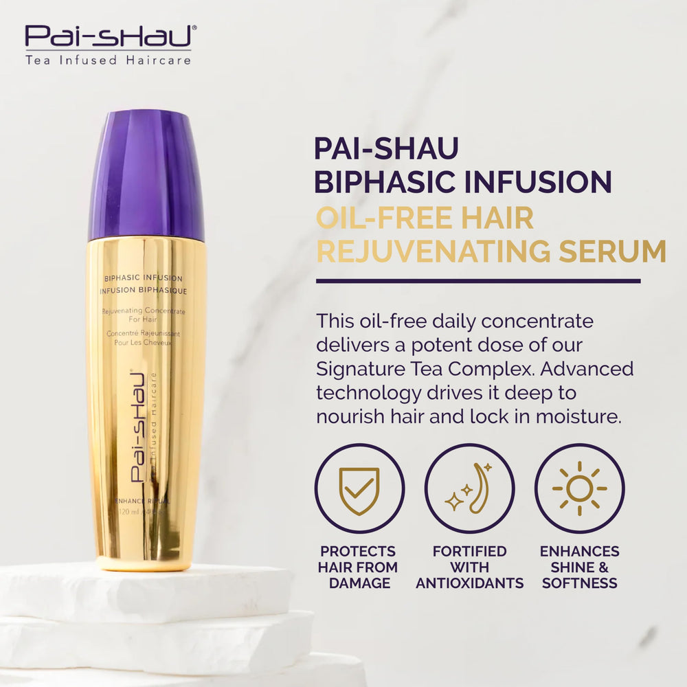 Sérum sans huile Pai-Shau Infusion Biphasique, nourrissant sans résidu gras.