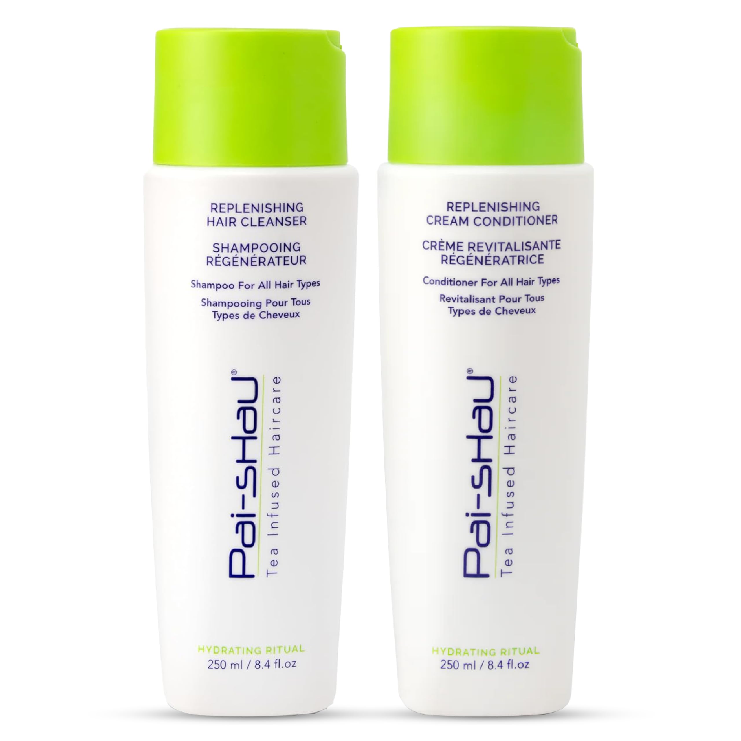 Pai-Shau nettoyant régénérant en flacon hydrate et purifie le cuir chevelu