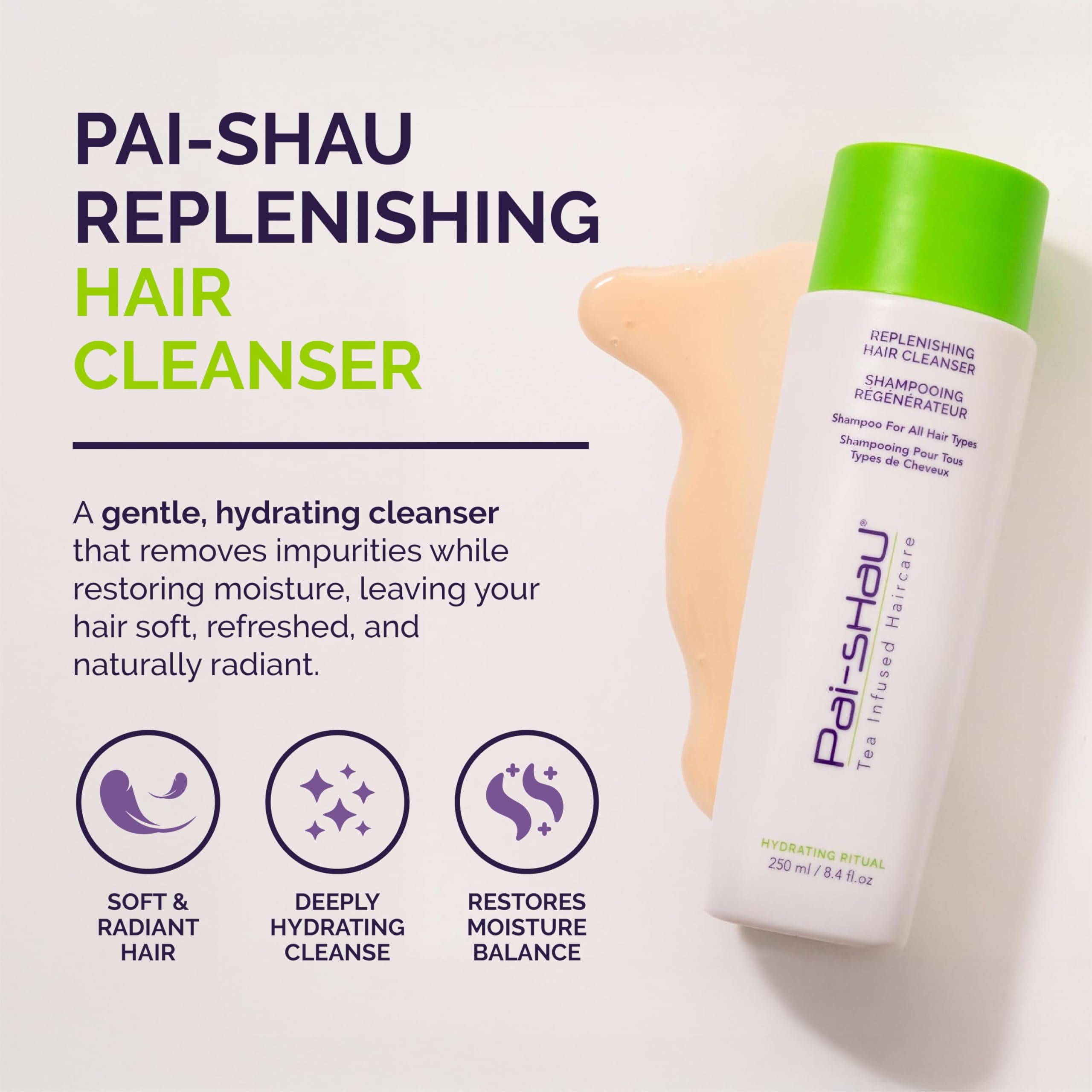 Pai-Shau texture-creme-hydratante évoque une sensation veloutée après lavage.