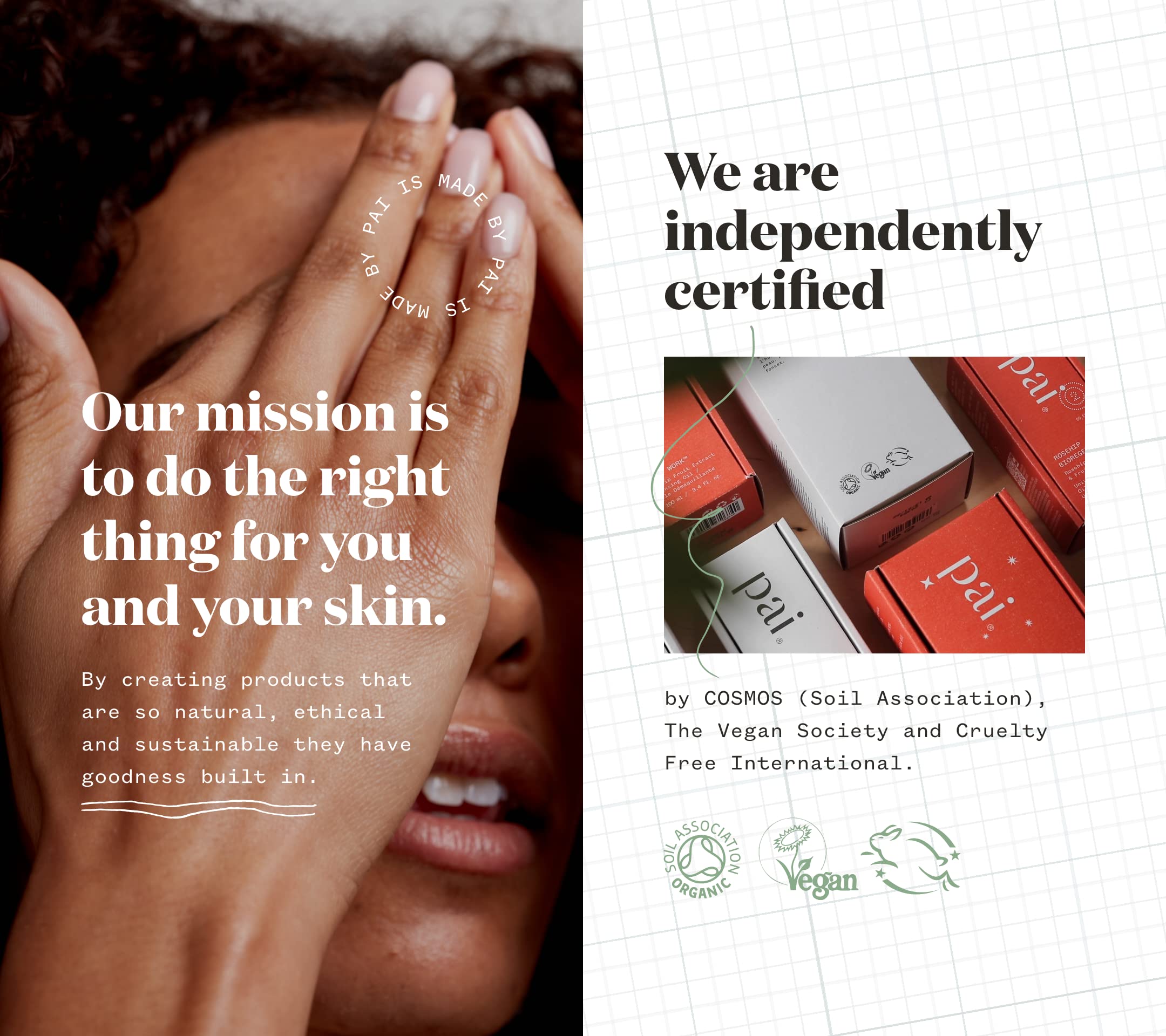PAI SKINCARE Convient à tous types de peau, même sensibles.