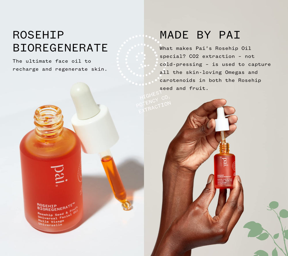 PAI SKINCARE goutte sur peau, application douce et efficace.