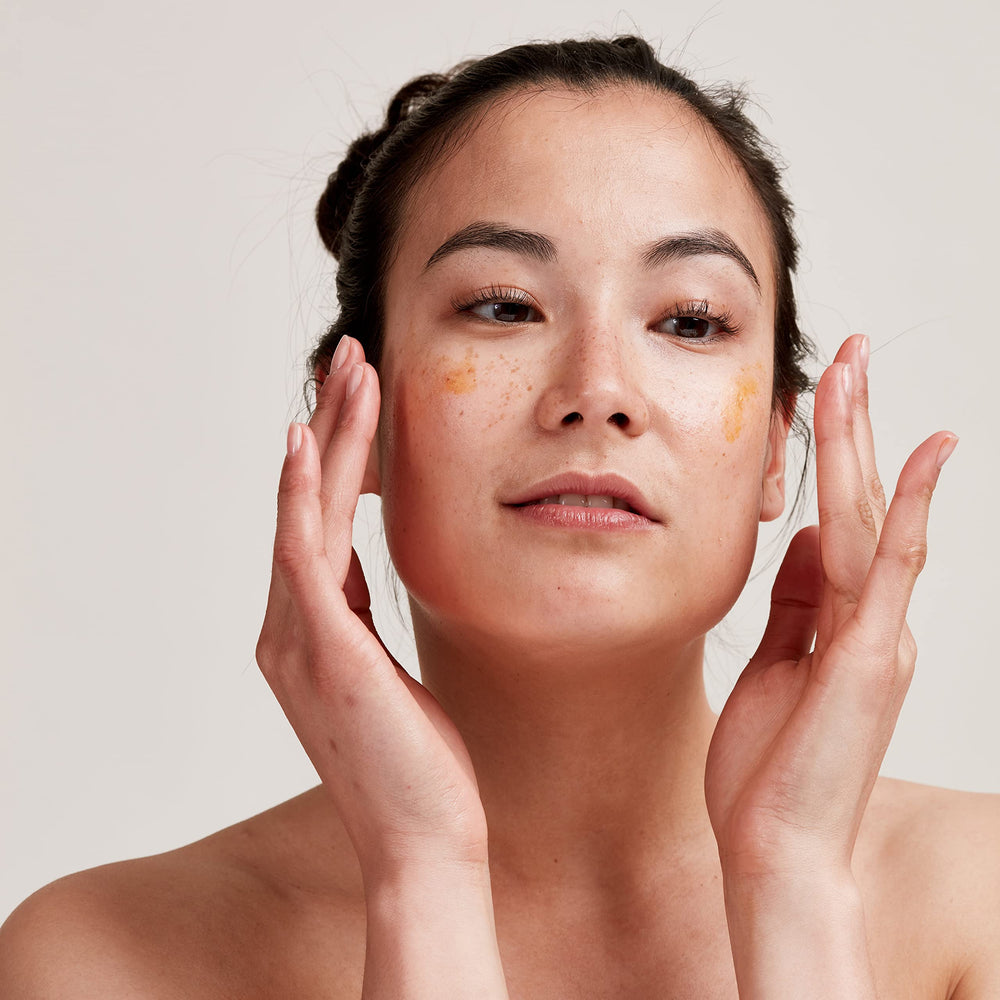 PAI SKINCARE peau lumineuse après utilisation, aspect uniforme et sain.