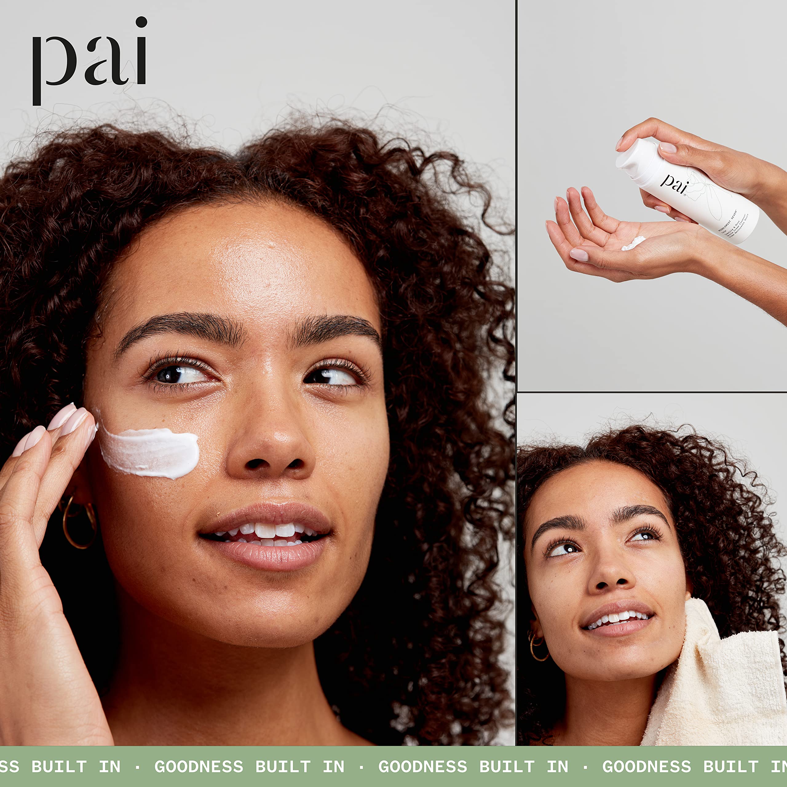 PAI SKINCARE Lingettes lavables et réutilisables, zéro déchet.