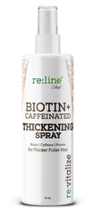 Application du spray biotine sur cheveux après lavage pour épaissir naturellement