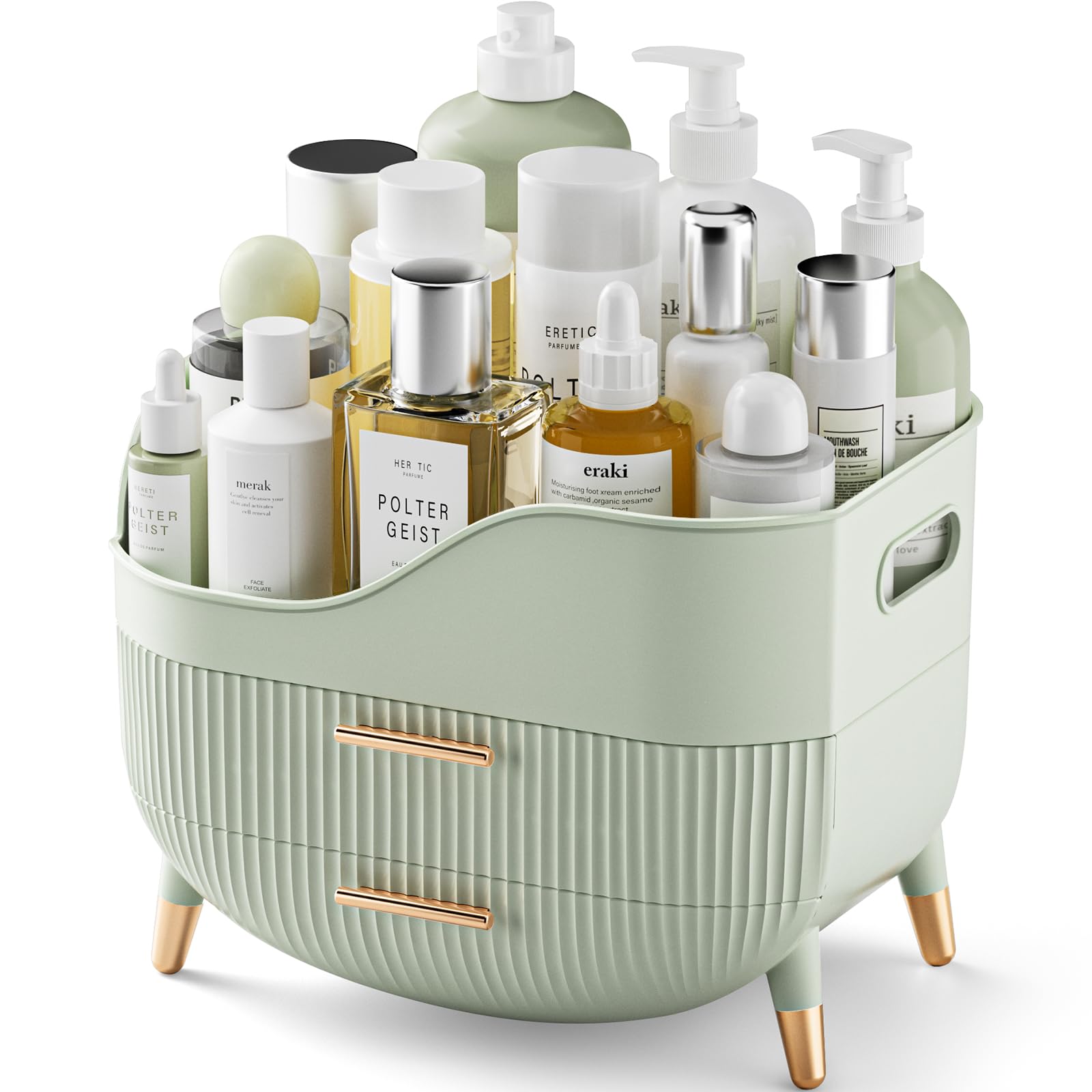 Pajiriona organiseur maquillage tiroirs, rangement clair et accessible