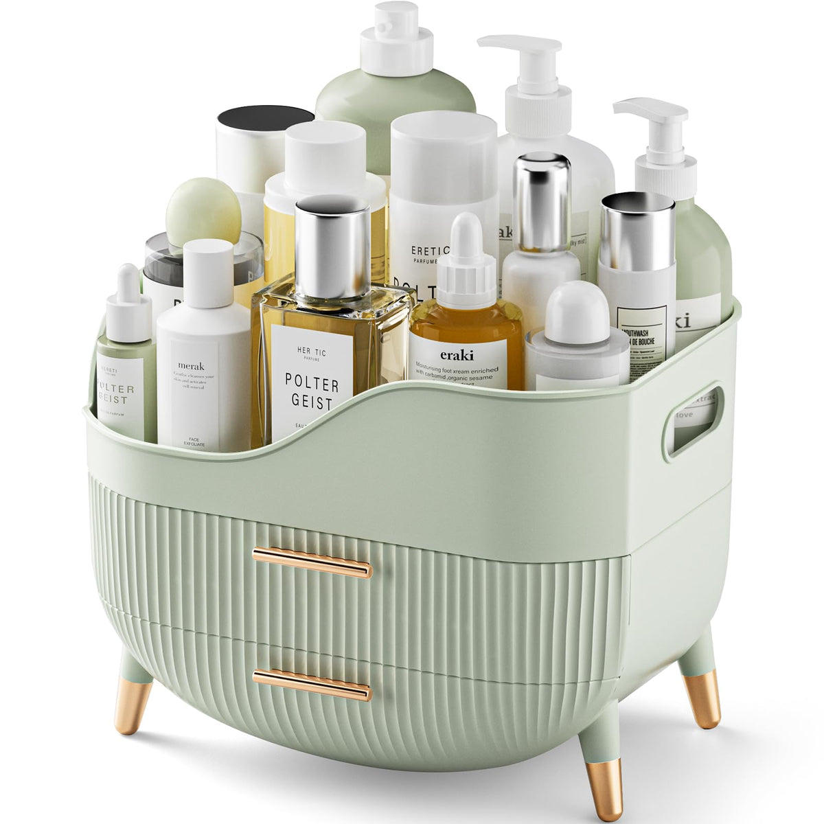 Pajiriona organiseur maquillage tiroirs, rangement clair et accessible