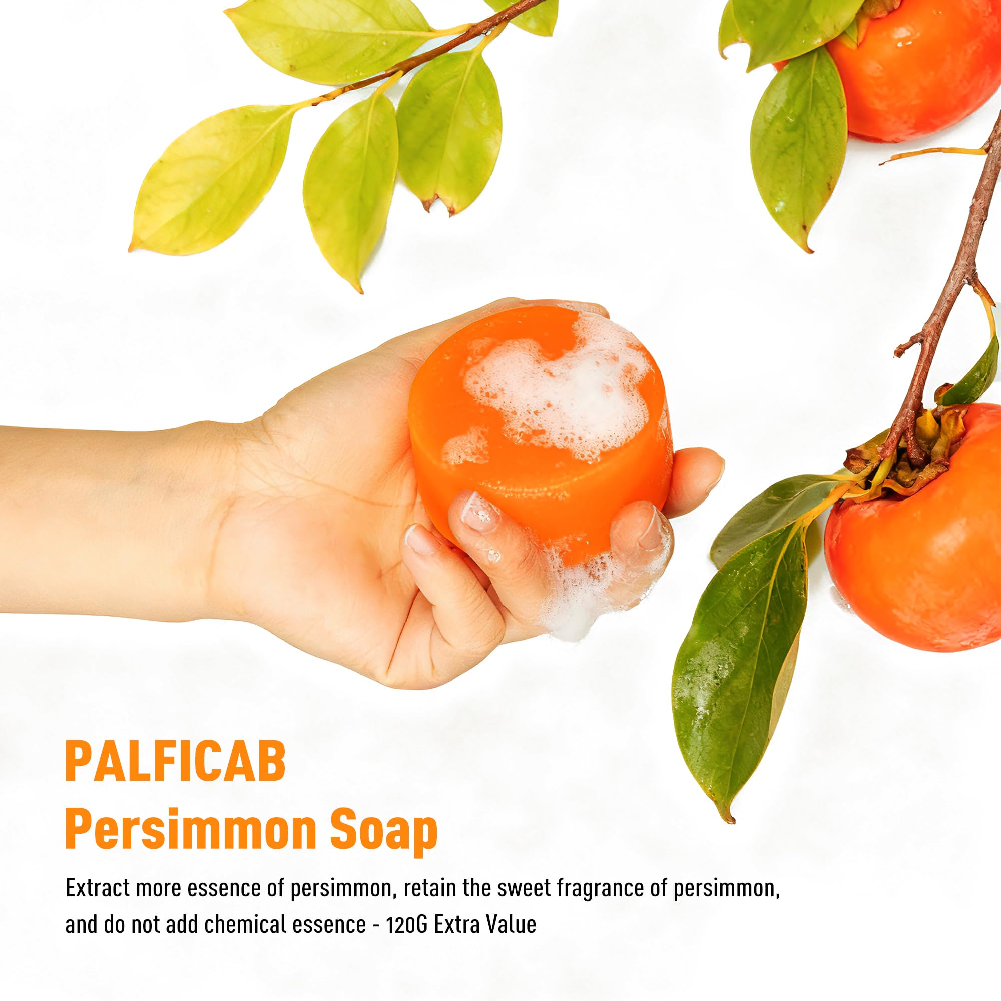 PALFICAB savon kaki voyage, emballage compact pour rester frais en déplacement.