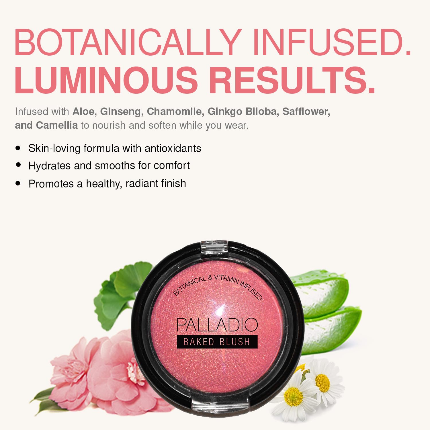 Palladio Baked Blush Berry, version humide pour un look lumineux et dramatique.