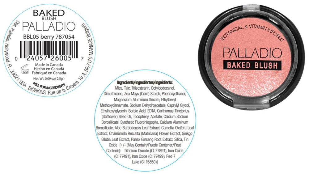 Palladio Baked Blush Berry, conseils d'application pour un teint travaillé.