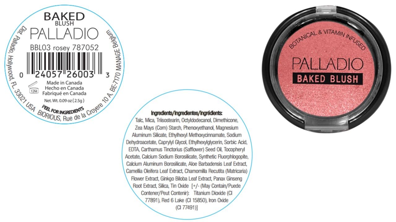 Palladio Baked Blush, conseils simples pour un effet lifting sur les joues.