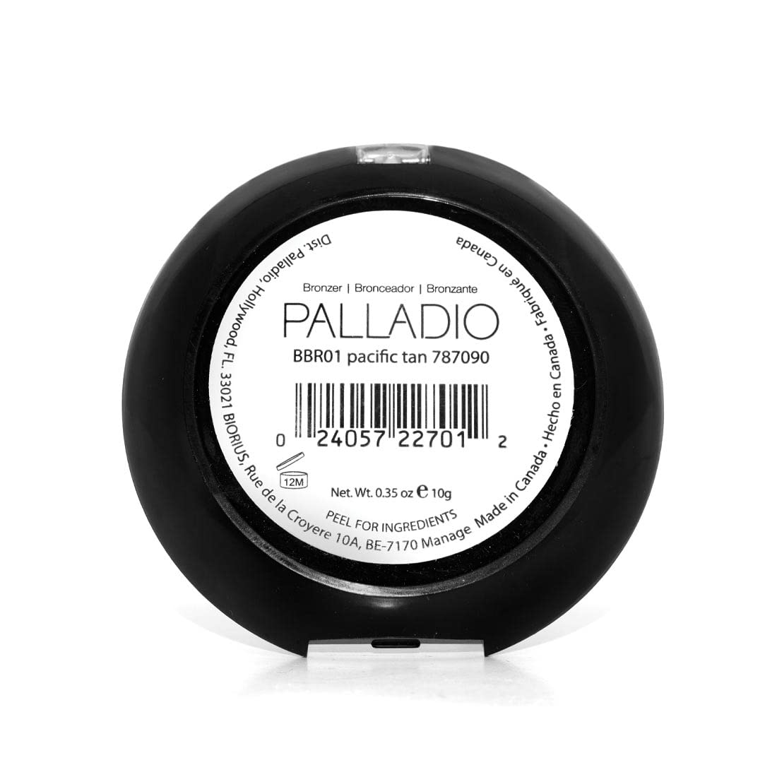 Palladio Bronzer cuit au four Pacific Tan — application précise et tenue longue durée.